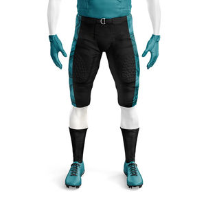 Maillot de football de protection style professionnel |   Maillot en mesh sublimé personnalisé avec manches courtes rembourrées |   Uniformes d'équipe avec logo brodé - Product Image 4