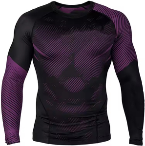 Customized Design Custom Printed Rash Guard, Moisture Wicking Rash guards Men <b>Compression</b> <b>Shirt</b> - Product Image 2