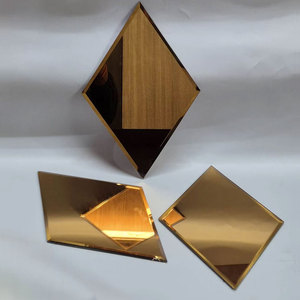 Piastrelle a Specchio Smussate Personalizzabili e Colorate, Specchio Decorativo da Parete in Vetro Temperato con Bordo Argento per <span class=keywords><strong>Pareti</strong></span> di Fondo e Cucina - Product Image 4