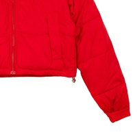 Veste matelassée courte et épaisse pour femme, personnalisée, imperméable, à séchage rapide, en tricot, avec doublure en viscose, design effet bulle, idéale pour l'hiver