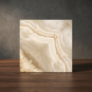 Vente en gros de carreaux de douche en porcelaine blanche 60x60 Carreaux de sol émaillés brillants de 9mm d'épaisseur 600x600 24x24 Designs Book Matched - Product Image 3
