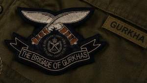 Brig of Gurkhas แผ่นปักลูกไม้คุณภาพสูงสำหรับเย็บติดป้ายผ้าดีไซน์หรูทรงกลมสำหรับเสื้อผ้า - Product Image 2