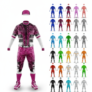 Lightweight Breathable Quick Dry Baseball Uniform Set Custom Printed Apparel Youth Jersey Pants Team Sports Wear Comfortable - Product Image 1