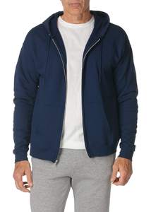 Sweat-shirt à capuche zippé pour homme, coupe classique, coton French Terry, décontracté, pour l'automne - Product Image 2