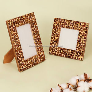 Cadre photo en bois de corne d'os Matériau de qualité Cadre photo pour la décoration murale de la maison et de l'hôtel du fabricant indien - Product Image 2
