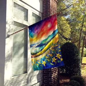 ธงบ้านโพลีเอสเตอร์หลากสีขนาดใหญ่ hypersticum. John Wort ตกแต่งลานแบนเนอร์แขวนผนังสำหรับงานศิลปะเสาระเบียง - Product Image 2