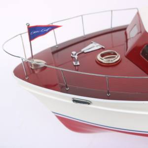 Waterplay craft - CHRIS CRAFT CABIN CRUISER 1956 ready for R/C installation - <b>Wooden</b> ship <b>model</b> (not include R/C <b>kit</b>) - Product Image 2