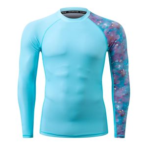 Factory Custom Unisex Rashguard Sublimation Printing <b>UV</b> Protection Compression Quick Dry Polyester Wholesale OEM OEM Wholesale - Product Image 4