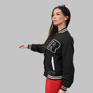 Chaqueta de hombre con logotipo bordado de marca personalizada, chaquetas universitarias de forro polar de algodón, chaquetas universitarias de último estilo de Pakistán - Product Image 3