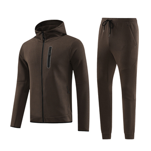 Ensemble de survêtement décontracté imperméable à capuche pour homme, coupe-vent, jogging, 100 % coton, séchage rapide, pour sports d'hiver en extérieur et entraînement - Product Image 2