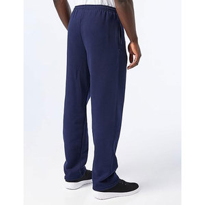 <b>Men's</b> <b>Navy</b> Blue Cotton Sweatpants Elastic Waist Casual <b>Joggers</b> Breathable Knitted Solid Color Autumn Wear - Product Image 2