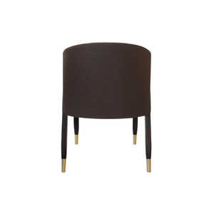 Silla de Comedor Tapizada Ecológica de Lujo con Respaldo Curvo, Estructura de Madera Sólida, Diseño Ligero para Apartamentos y Restaurantes - Product Image 6