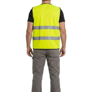 Gilet de travail haute visibilité au design le plus populaire, fabriqué avec un MOQ faible, fabrication professionnelle, gilet de travail haute visibilité avec plusieurs poches - Product Image 4