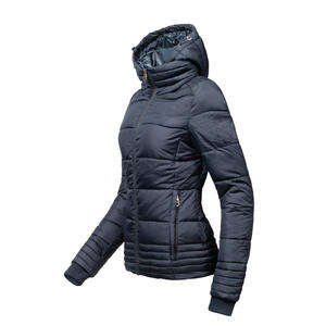 Chaqueta de Invierno para Mujer con Mangas Largas, Cierre de Cremallera, Bolsillos Impermeables, Cálida, Brillante y Moderna - Product Image 5