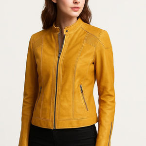 Chaqueta de Piel de Oveja Premium para Mujer, Forro Suave, Silueta Elegante, Impermeable, Reversible, Moda Otoño Invierno - Product Image 6