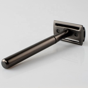 Maquinilla de Afeitar de Seguridad Reutilizable para Hombre, de Acero Inoxidable, de Doble Filo, Manual, para Recortar la Barba y Eliminar el Vello Facial - Product Image 3
