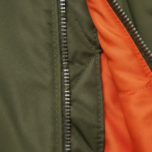 Wholesale High Quality Unisex Casual Zipper-Up Bomber Jacket with Custom Design Stand Collar <b>Denim</b> <b>Fabric</b> for Winter - Product Image 5