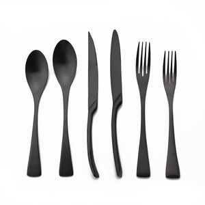 Ensemble de couverts en métal moderne et durable avec un design élégant pour la table à manger, accessoires de cuisine haut de gamme, ensemble complet - Product Image 1