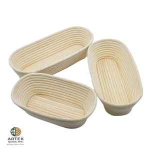 Premium Oval Banneton Dough Rising <b>Basket</b> for Artisan <b>Bread</b> Making ARTEX QUANG PHU - Product Image 4