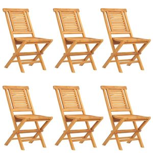 Conjunto de Comedor de Jardín de Madera de Teca Sólida, Diseño Plegable Mediano - Product Image 3