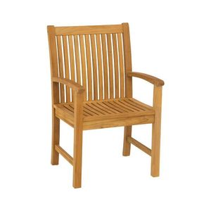 Fauteuil de jardin moderne de luxe en teck massif, imperméable, pour terrasse et salle à manger - Product Image 1