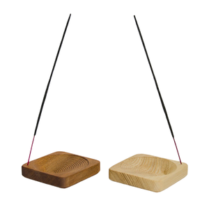 Support de brûleur d'encens en bois fait main avec finition bois pour la décoration intérieure, support pour bâtonnets d'encens et cire aromatique - Product Image 4