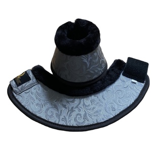 Botas de lujo con estampado de campana de caballo, color plateado, piel cómoda, duraderas, de gran alcance - Product Image 1