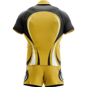 Tenues de rugby élégantes, personnalisables avec le nom de l'équipe, respirantes, séchage rapide, antibactériennes, polyester de haute qualité, performance améliorée - Product Image 6