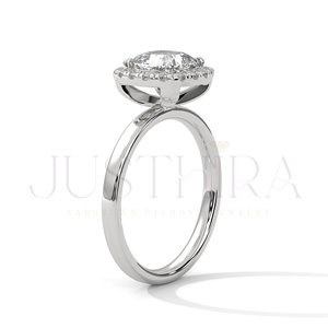 Most Selling Minimalist <b>Cushion</b> Cut Prong Settings Diamond Ring for Everyday Wear Office Use and Elegant Styling Available - Product Image 6