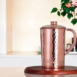 High Quality Pure Copper <b>Jug</b> for Detox Water Ideal for Morning Water <b>Drinking</b> and Wellness Routines Use Available for Sale - Product Image 1