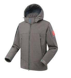 Veste softshell imperméable pour homme, à capuche, coupe-vent, respirante, pour l'extérieur, vêtements d'hiver - Product Image 1