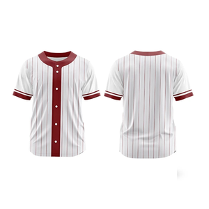 Classic Button-Up <b>Baseball</b> Jersey Unisex Style Breathable Lightweight 100% Polyester Fabric Custom Team Uniforms Match Use Short - Product Image 1