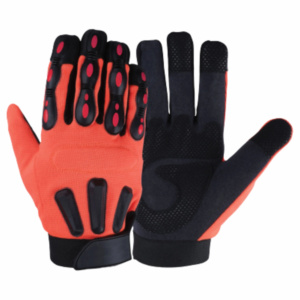 ถุงมือช่างงานหนักเกรดพรีเมียม เสริมความแข็งแรงด้วยหนังสังเคราะห์อมารา ป้องกันมือและแขน ป้องกันการเสียดสีเพื่อความปลอดภัยส่วนบุคคล - Product Image 1