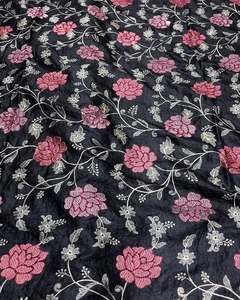 Malty embroidery fabric lace fabric <b>sequin</b> fabric african print fabric for boutique dress and apparel manufacturer global supply - Product Image 6
