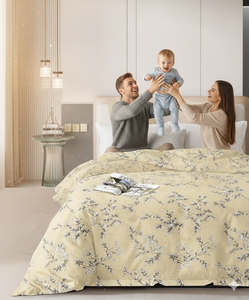 Parure de lit 4 pièces Queen Size en microfibre tissée, pliée, simple, 200 fils, antibactérienne, drap-housse à poches profondes, taies d'oreiller, qualité hôtelière supérieure - Product Image 5