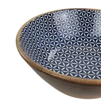 Bol de service décoratif en bois d'acacia fait à la main avec un design moderne et luxueux pour les fruits et la décoration de table