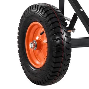 Remolque de Servicio Pesado de Acero al Carbono de 1200 lb con Bola de 2 Pulgadas y Neumático Neumático de 15.2 Pulgadas - Product Image 2