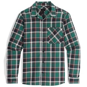 Camisa de franela a cuadros verde para hombre, manga larga, de algodón, informal, con botones, al por mayor, camisa personalizada para hombre - Product Image 2