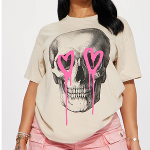 Camisetas de Manga Corta Extra Grandes para Mujer, Camisetas Holgadas de Algodón y Poliéster, Camisetas Deportivas Extra Grandes para Mujer, Transpirables - Product Image 3