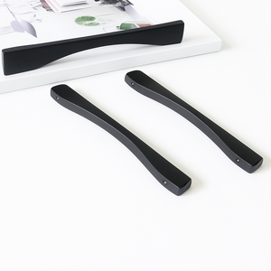 High Quality Zinc Alloy Curved Minimalist Cabinet <b>Hardware</b> Handle for Kitchen Cupboard Bathroom <b>Wardrobe</b> Nightstands Furniture - Product Image 2