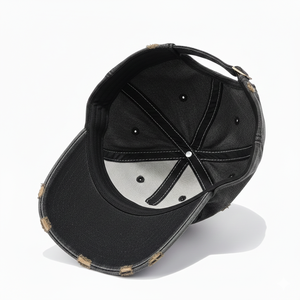 Gorra de Béisbol Premium Impermeable para Exteriores, de Algodón Desgastado, con Bordado 3D Personalizado, Hebilla de Plástico, Estilo Vintage - Product Image 3