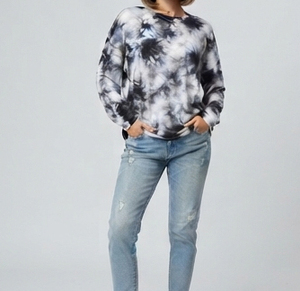 T-shirt vintage délavé à l'acide pour femme, manches longues, coupe ample en coton, style décontracté streetwear, t-shirts oversize d'été - Product Image 5