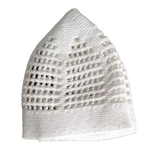 Bonnet Kufi musulman pour hommes, ajustable, en tissu de coton respirant, chapeau de prière musulman extensible, fabriqué au Bangladesh, toutes saisons - Product Image 1