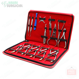 Juego de Herramientas de Ortodoncia Dentales de Acero Inoxidable Alemán Personalizado, Alicates y Cortadores en Bolsa con Cierre, Instrumentos de Ortodoncia con Certificación CE - Product Image 2