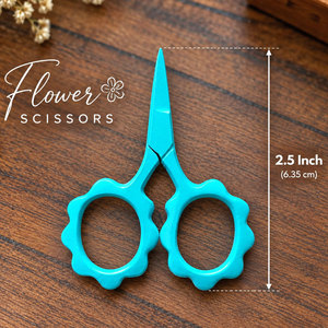 Ciseaux à broder miniatures professionnels, design floral, pointe aiguisée, coupe-fil à coudre - Product Image 2