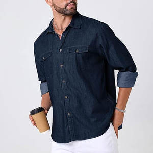Chemise de travail à manches longues pour homme, durable et fonctionnelle, avec deux poches poitrine, pour un usage professionnel et décontracté - Product Image 5