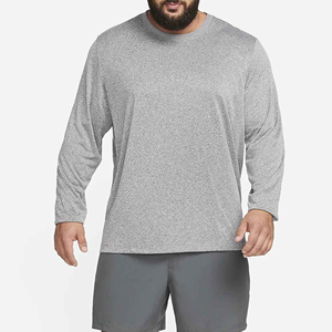 High Quality Luxury <b>Long</b> <b>Sleeve</b> Men's T-shirts Custom Casual Design O-neck Heavyweight Streetwear Regular Fit Solid Breathable - Product Image 2