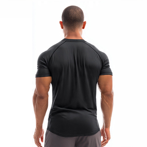 T-shirt de sport léger pour homme, tissu extensible respirant pour l'entraînement physique, la course à pied et le quotidien - Product Image 4