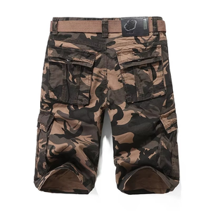 Nouvelles Shorts Cargo Homme Mi-Taille Style Européen et Américain, Multi-Poches, Couleur Unie, Décontractés, Mode Plage, Cinq-Quarts - Product Image 6