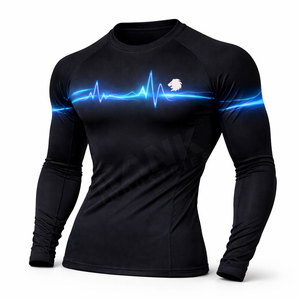 Wholesale Price Men Rash Guard Fitness Wear Men Rash Guard Long Sleeves Men Rash Guard Made In Pakistan - Product Image 3